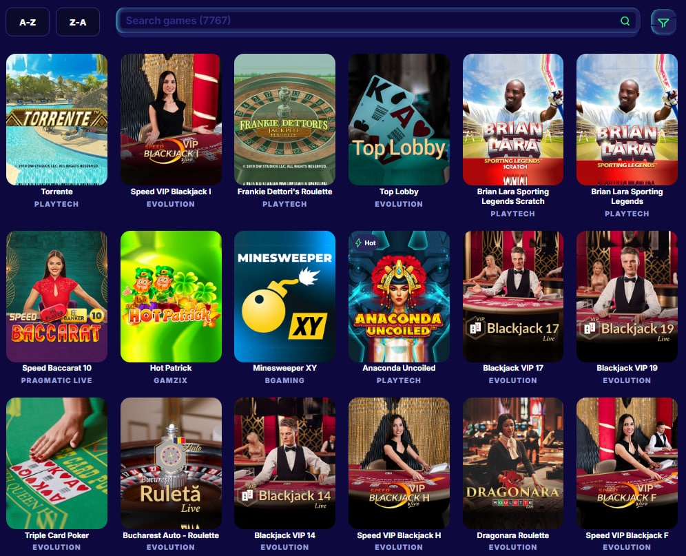 Massive Game Selection of Spin Panda Casino