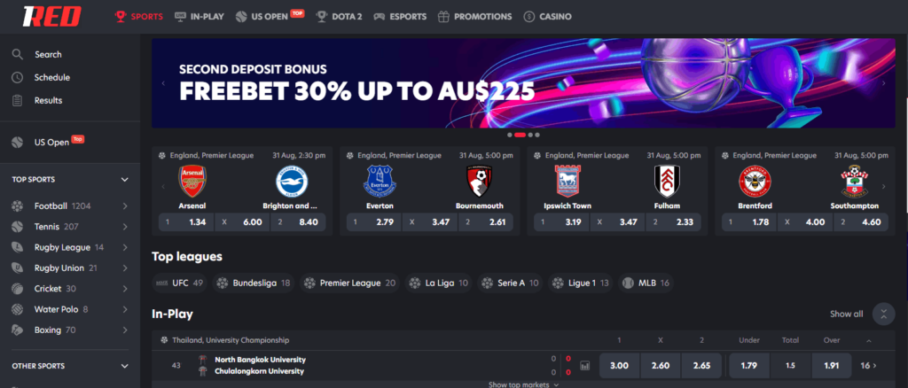 Sports Betting Action by 1Red