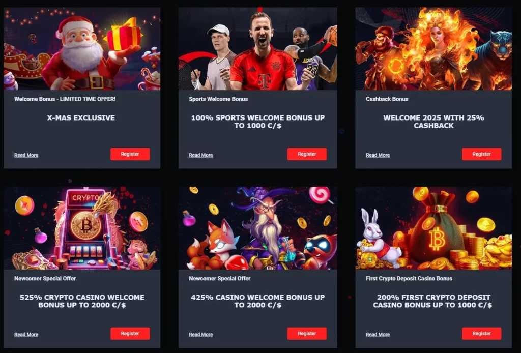 31 BETS Casino bonuses