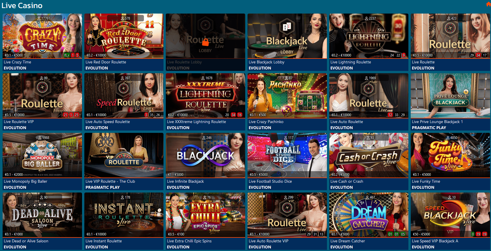 BOF Live Casino