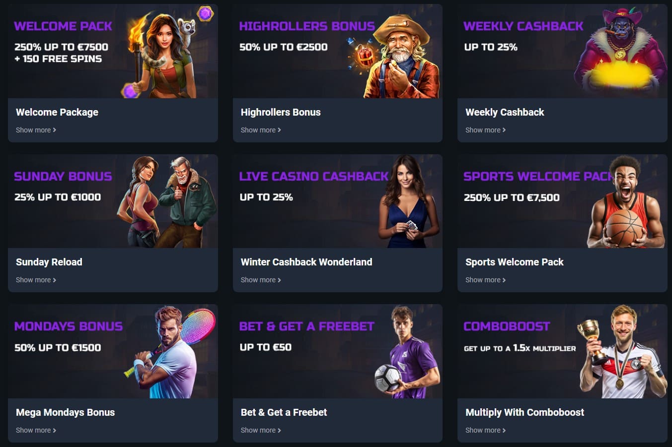Betgem Casino Bonuses