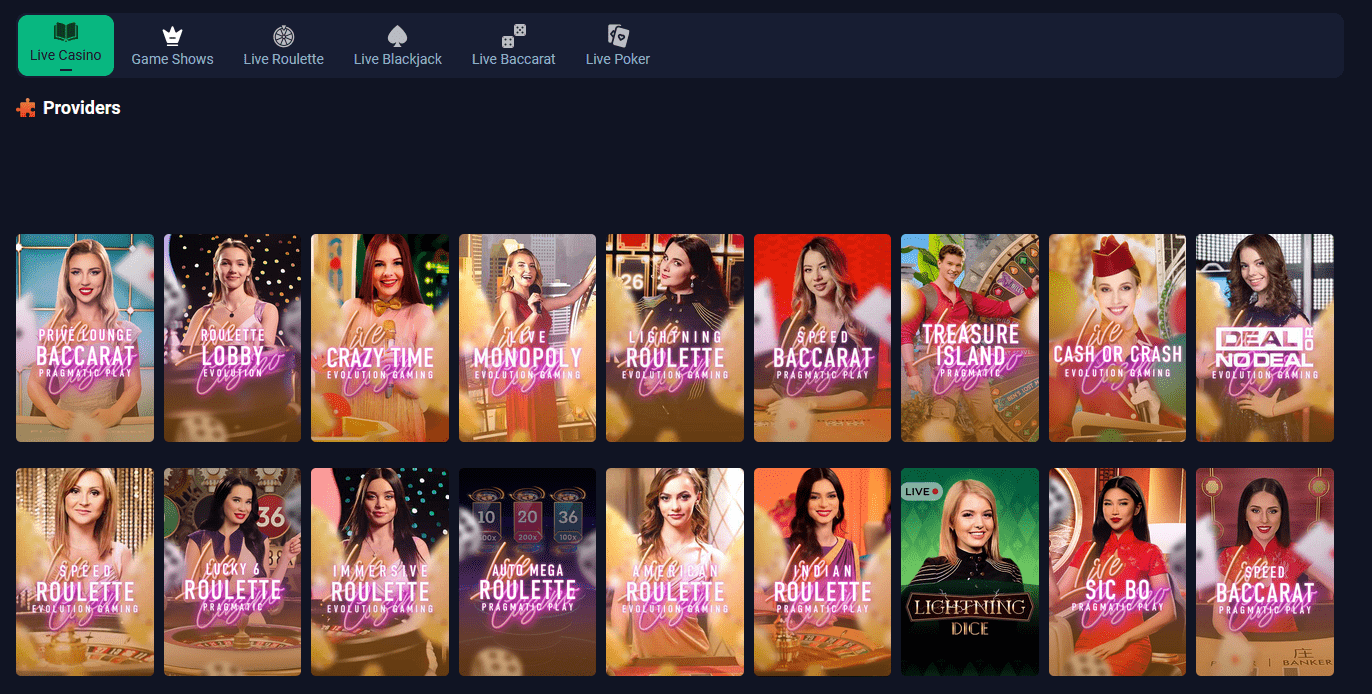 Betnuvo Live Casino