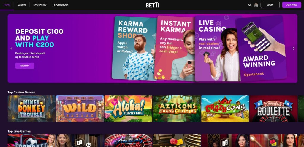 Spotlight on Betti Casino