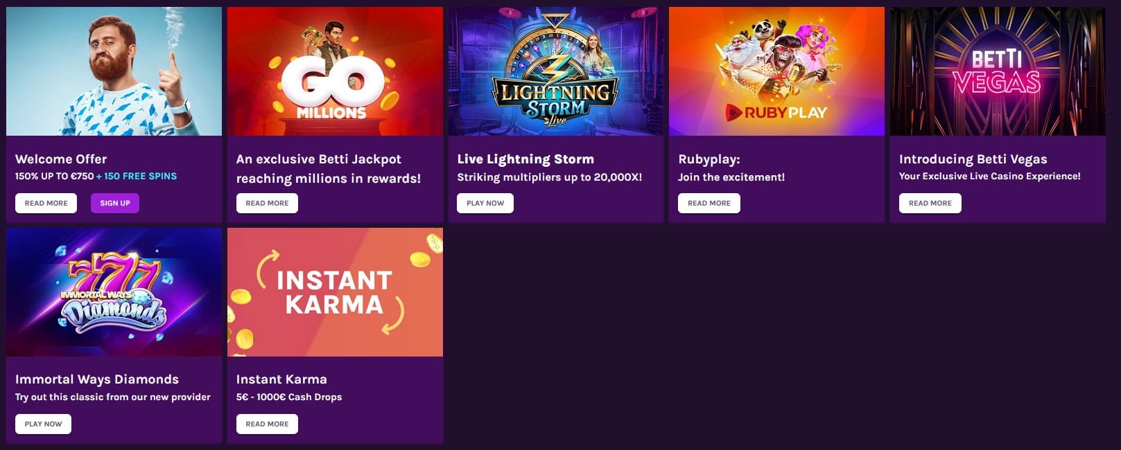 Betti Casino Promotions