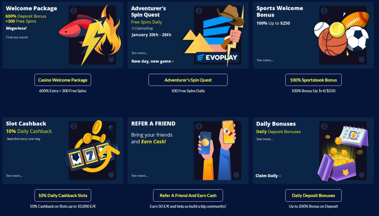 BetFoxx Casino Bonuses and Promotions