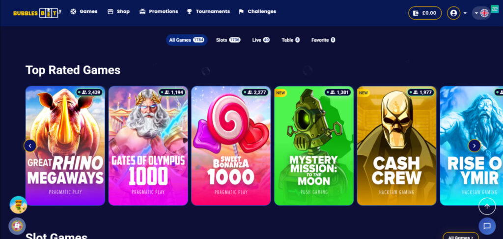 Bubbles Bet Casino