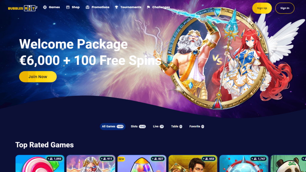 BubblesBet Casino Bonuses & Promotions