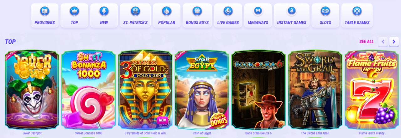 Aztec Paradise Casino Games