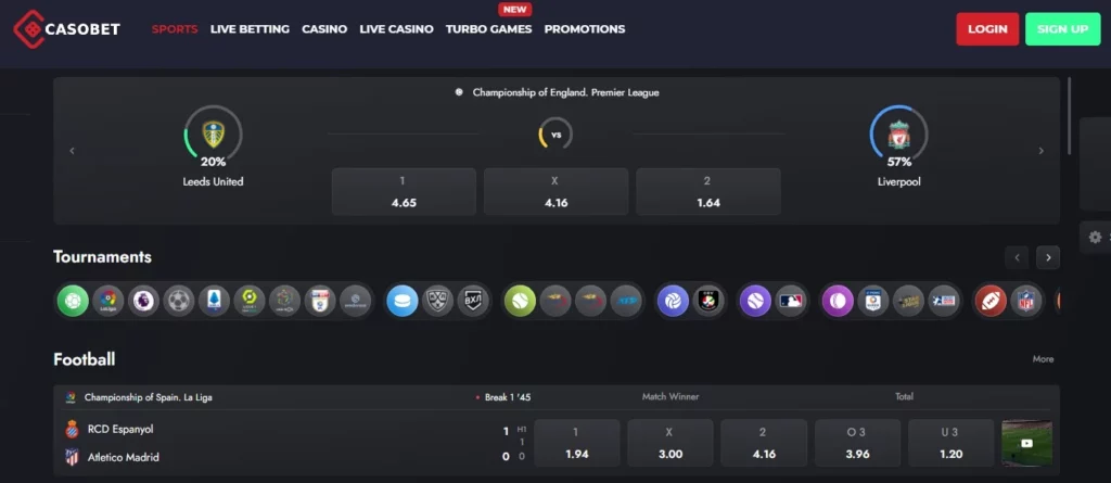 Casobet Casino betting
