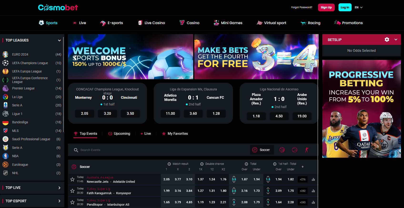 Cosmobet Casino Betting