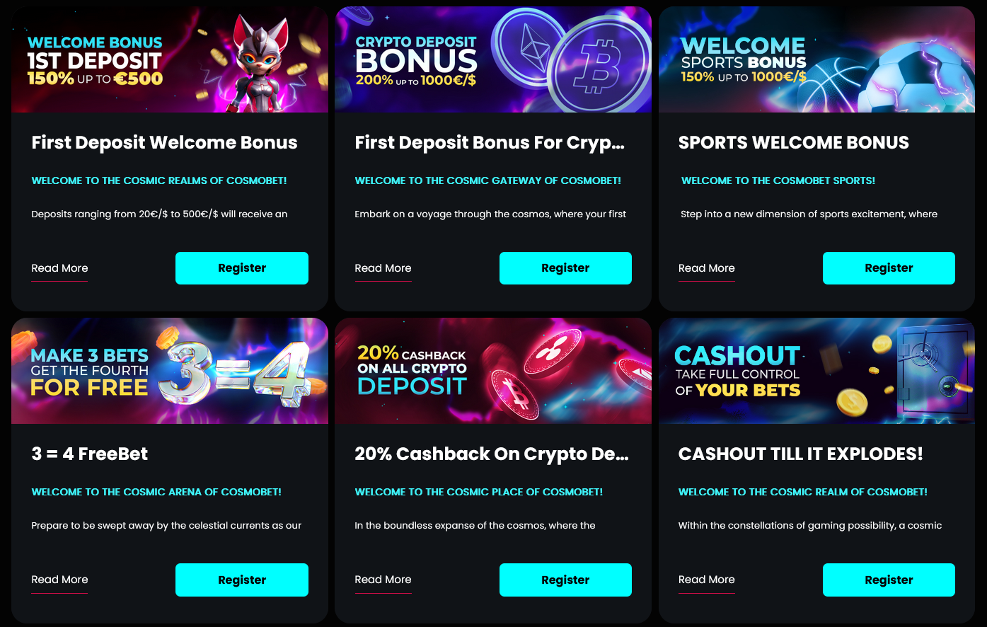 Cosmobet Casino Promotions