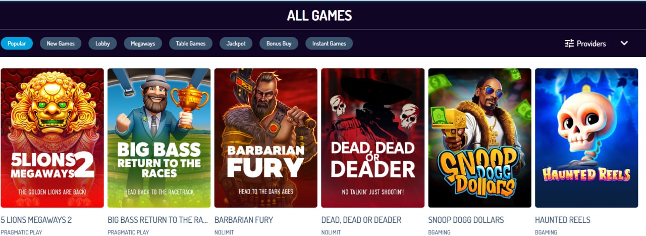 DogsFortune Casino Games