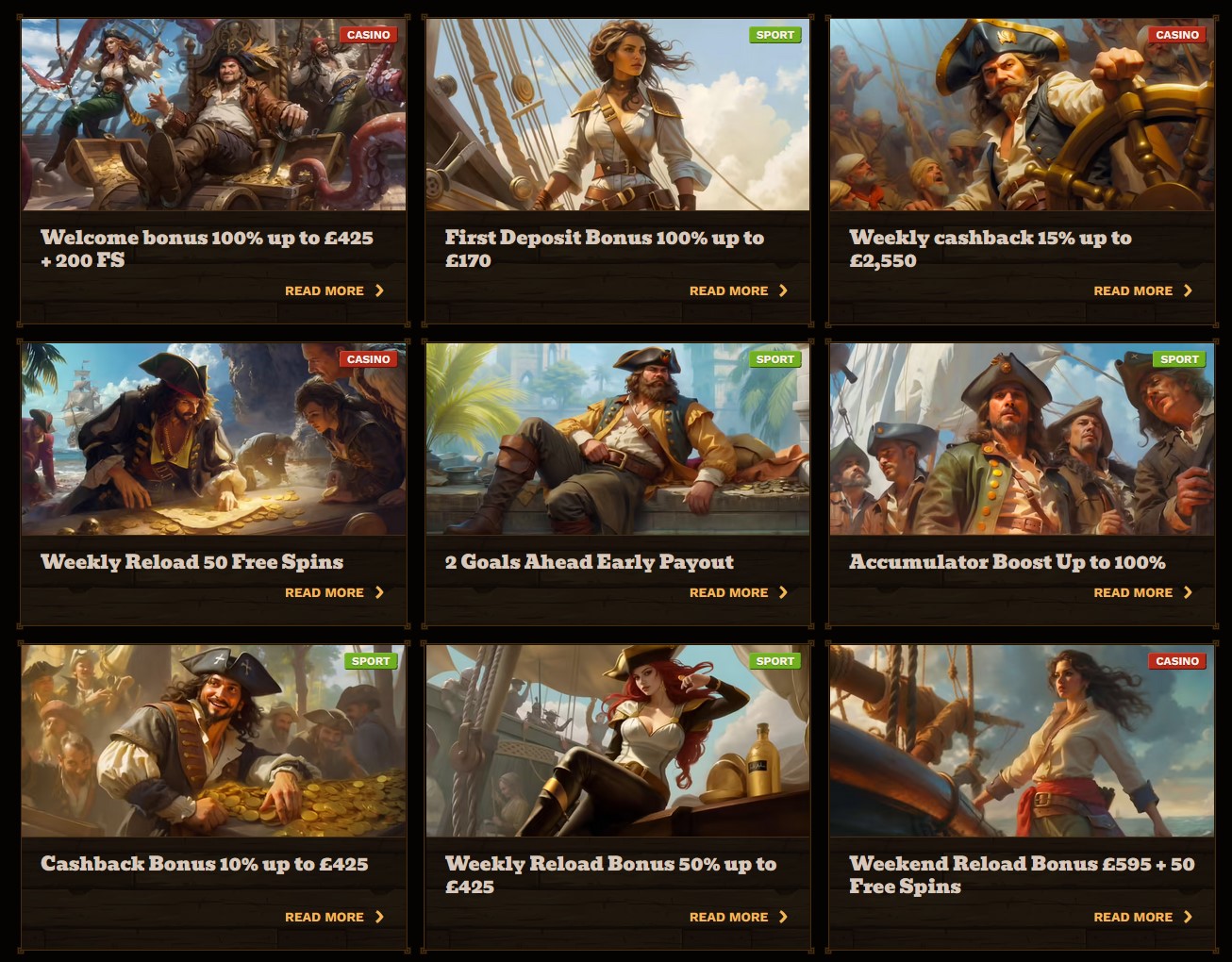 FatPirate Casino Promotions