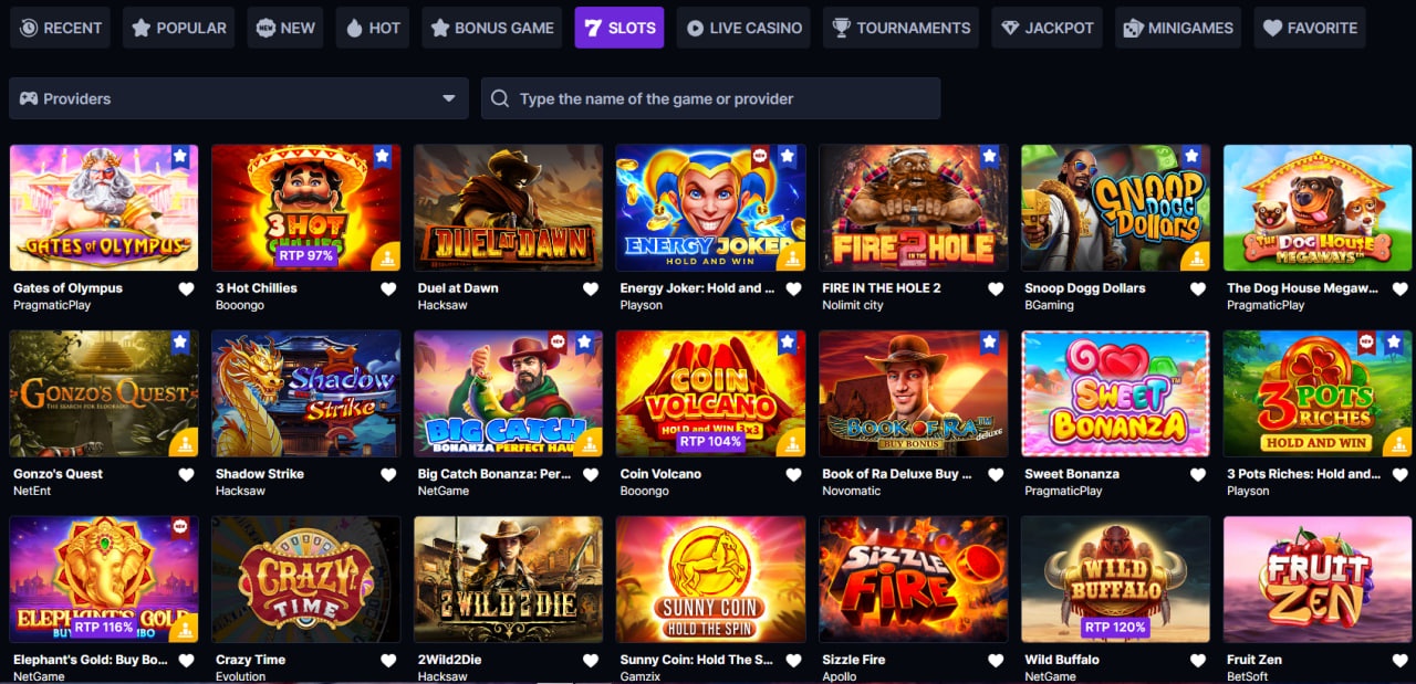 Hash Lucky Casino Games