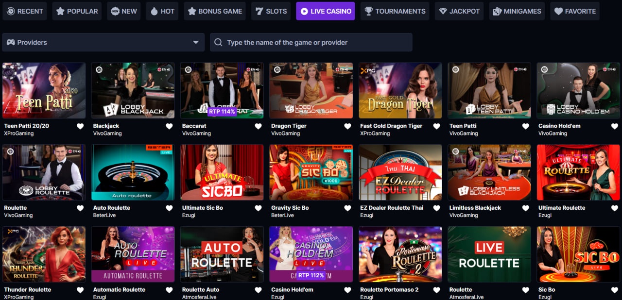 Hash Lucky Live Casino