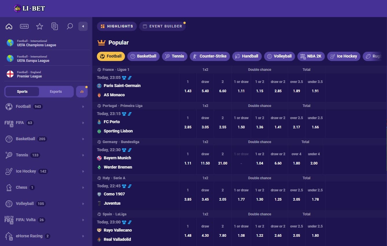 Libet Casino Betting