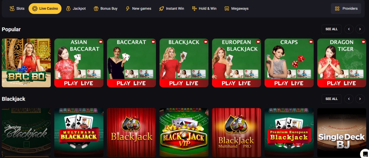 Amonbet Live Casino
