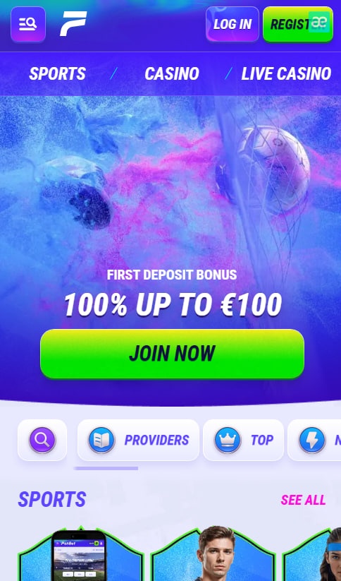 Funbet Casino Main Mobile