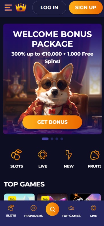 CorgiSlot Casino Mobile