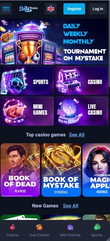 MyStake Casino Mobile