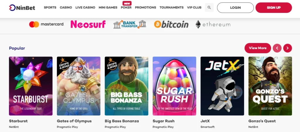 Casino Games by Ninbet