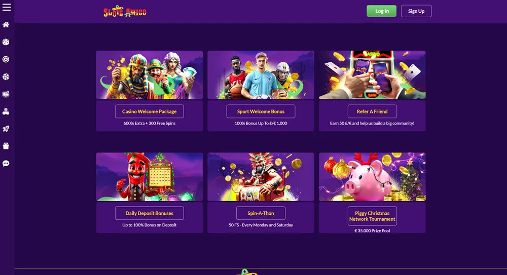 Bonuses & Promotions by SlotsAmigo Casino