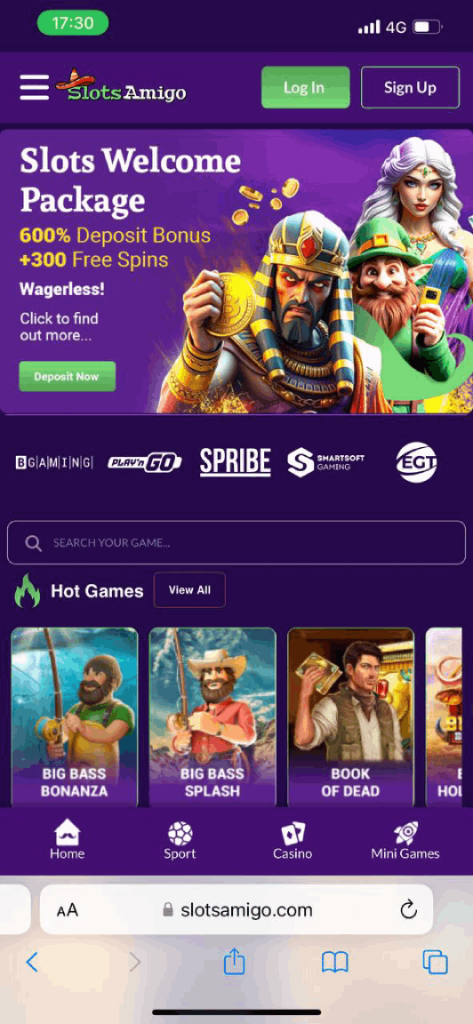 Slots Amigo Casino mobile