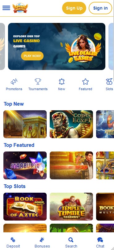 Spinsheaven Casino Mobile