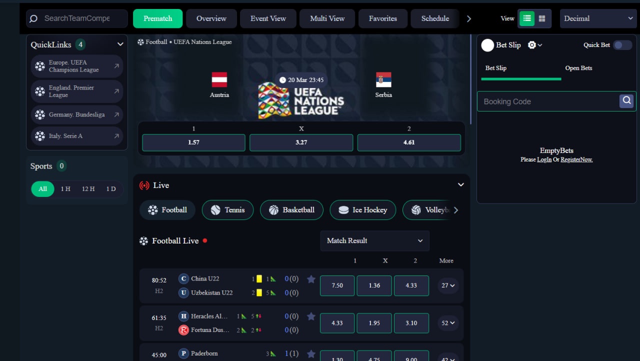 Zolobet Casino Betting Section