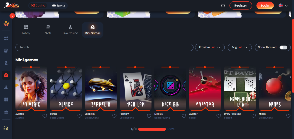 Games Collection by Forza.bet