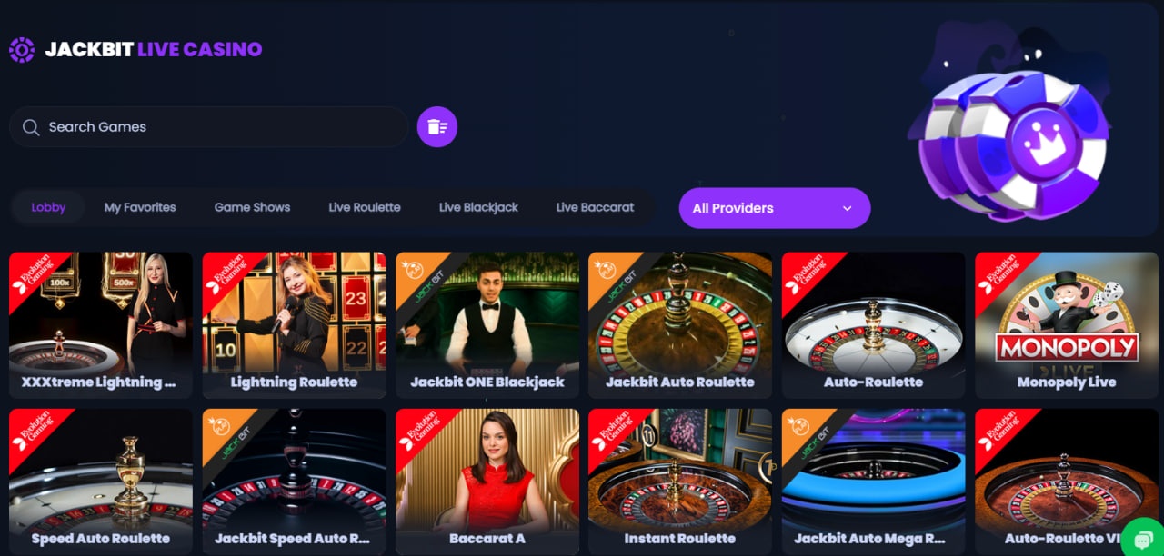 Jackbit Live Casino