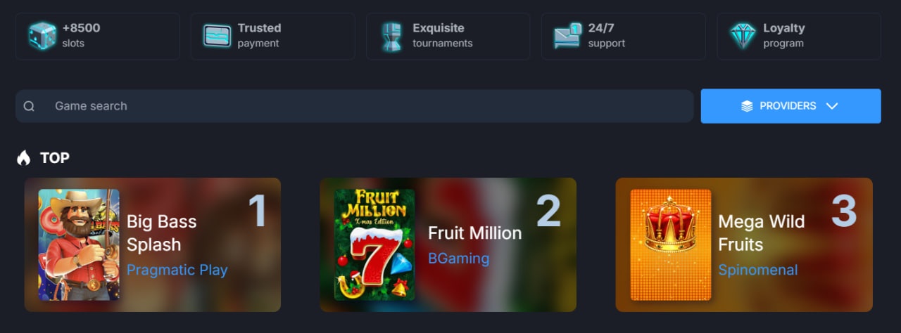 Monixbet Casino Games
