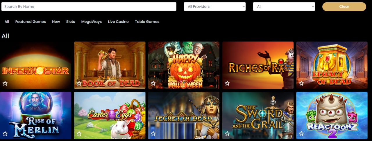 Big Wins Casino Games